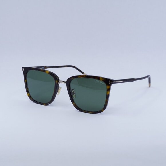 Tom Ford FT0949-D 52R Polarized Sunglasses Dark Havana Square Frame - Picture 1 of 10